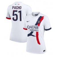 Fotballdrakt Dame Paris Saint-Germain Willian Pacho #51 Bortedrakt 2024-25 Kortermet